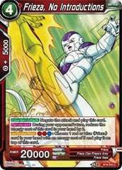 Frieza, No Introductions (Universal Onslaught) [BT9-003] | Arkham Games and Comics