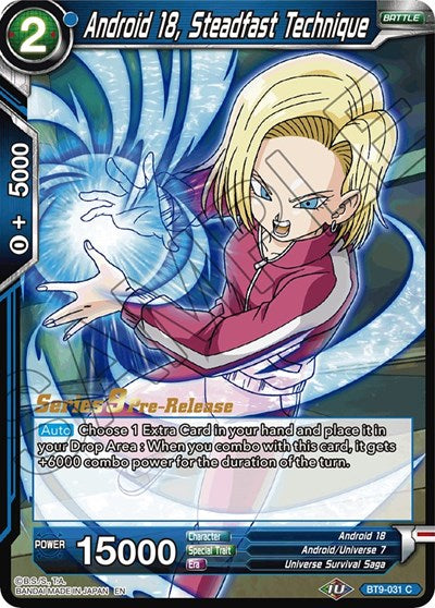Android 18, Steadfast Technique (Universal Onslaught) [BT9-031] | Arkham Games and Comics