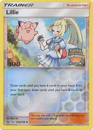 Lillie (125a/156) (Regional Promo Staff) [Sun & Moon: Ultra Prism] | Arkham Games and Comics