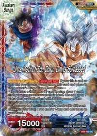 Son Goku // Ultra Instinct Son Goku, Limits Surpassed (Universal Onslaught) [BT9-100] | Arkham Games and Comics