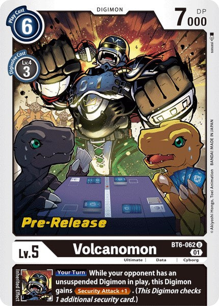 Volcanomon [BT6-062] [Double Diamond Pre-Release Cards] | Arkham Games and Comics