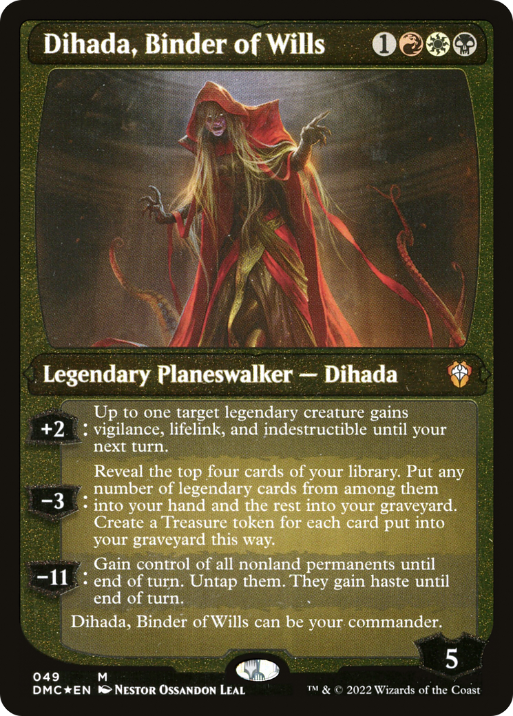 Dihada, Binder of Wills (Showcase Display Commander) [Dominaria United Commander] | Arkham Games and Comics