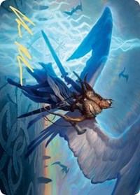 Righteous Valkyrie Art Card (Gold-Stamped Signature) [Kaldheim: Art Series] | Arkham Games and Comics