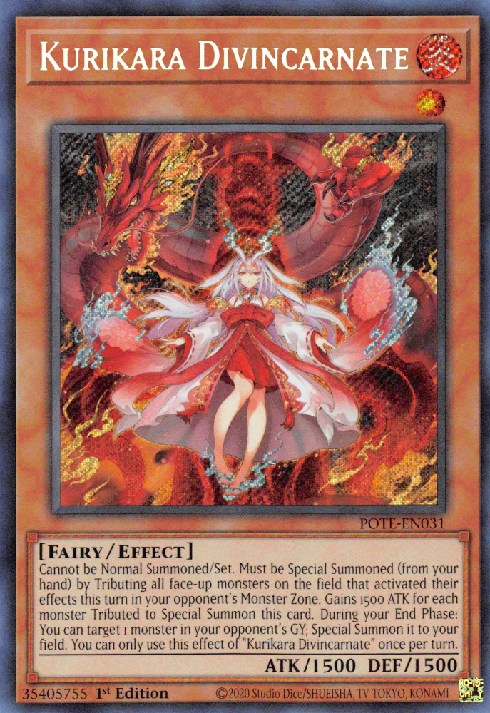 Kurikara Divincarnate [POTE-EN031] Secret Rare | Arkham Games and Comics