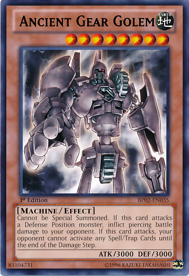 Ancient Gear Golem [BP02-EN035] Rare | Arkham Games and Comics