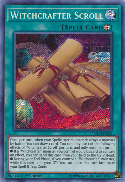 Witchcrafter Scroll [INCH-EN025] Secret Rare | Arkham Games and Comics