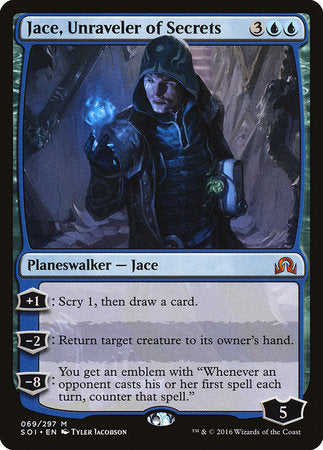 Jace, Unraveler of Secrets [Shadows over Innistrad] | Arkham Games and Comics