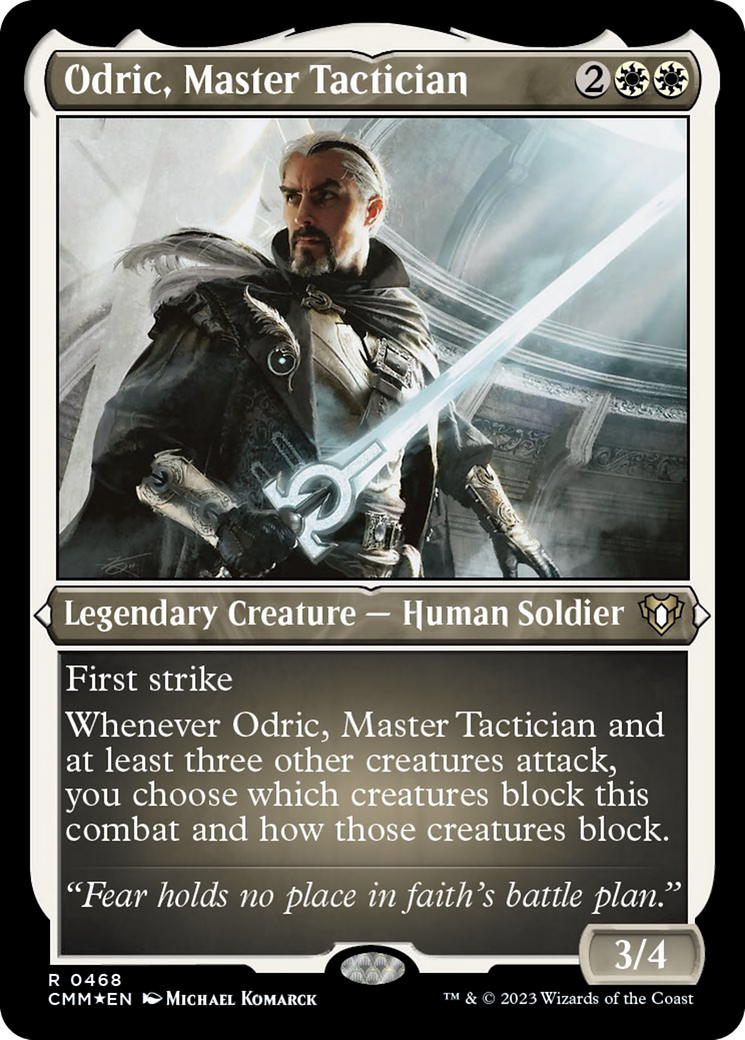 Odric, Master Tactician (Foil Etched) [Commander Masters] | Arkham Games and Comics