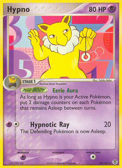 Hypno (25/112) [EX: FireRed & LeafGreen] | Arkham Games and Comics