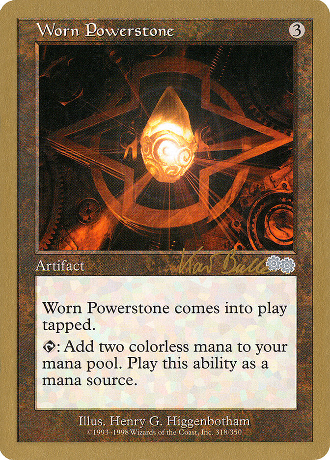 Worn Powerstone (Kai Budde) [World Championship Decks 1999] | Arkham Games and Comics