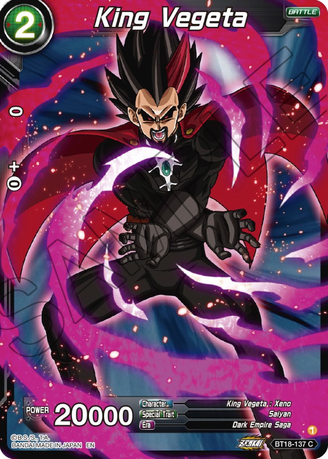 King Vegeta (BT18-137) [Dawn of the Z-Legends] | Arkham Games and Comics