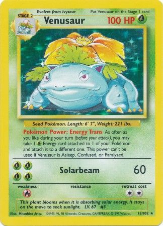 Venusaur (15/102) [Base Set Unlimited] | Arkham Games and Comics