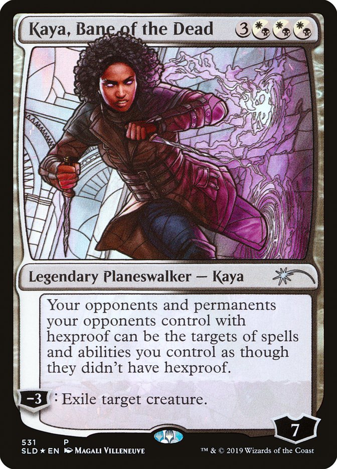 Kaya, Bane of the Dead (Stained Glass) [Secret Lair Drop Promos] | Arkham Games and Comics