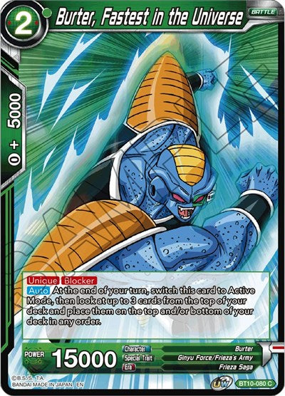 Burter, Fastest in the Universe [BT10-080] | Arkham Games and Comics