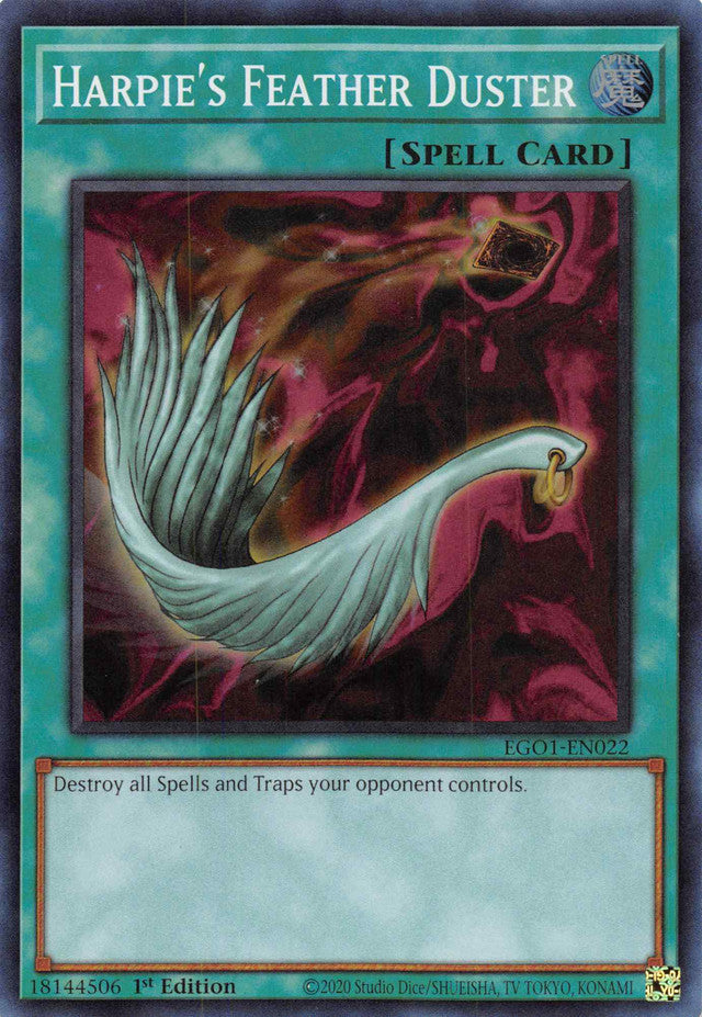 Harpie's Feather Duster [EGO1-EN022] Super Rare | Arkham Games and Comics