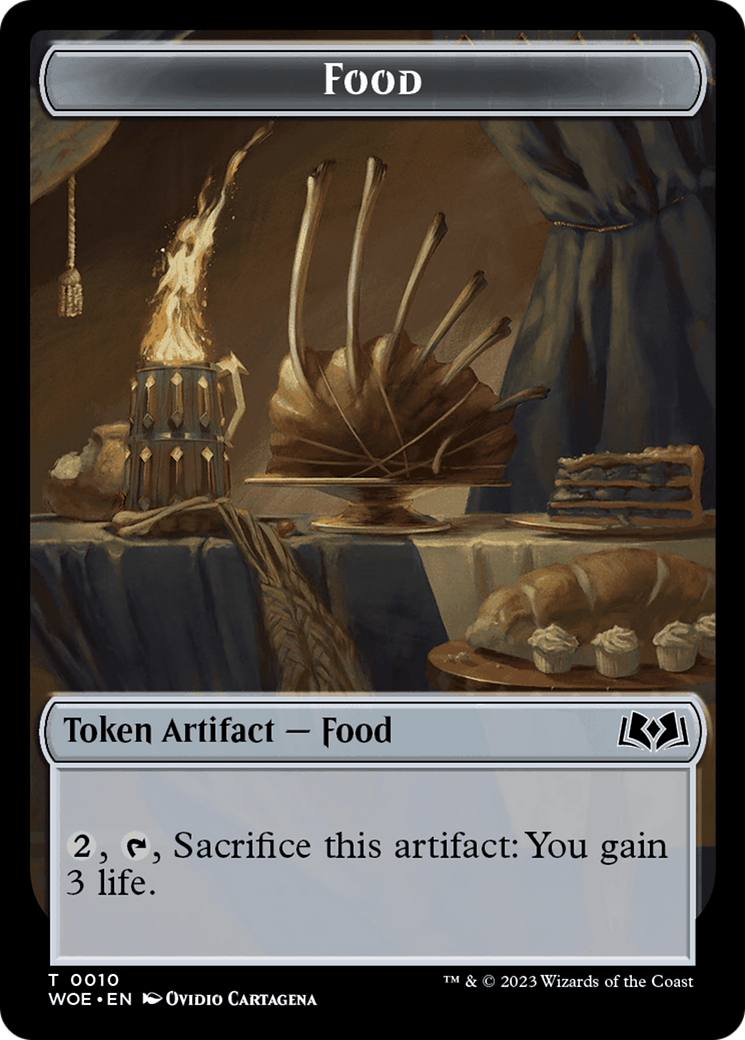 Beast // Food (0010) Double-Sided Token [Wilds of Eldraine Tokens] | Arkham Games and Comics