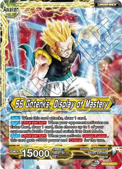 Gotenks // SS Gotenks, Display of Mastery [BT10-092] | Arkham Games and Comics