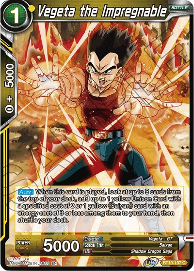 Vegeta the Impregnable [BT10-107] | Arkham Games and Comics