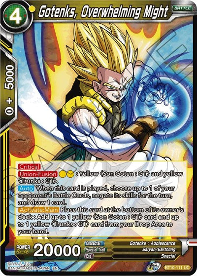 Gotenks, Overwhelming Might [BT10-111] | Arkham Games and Comics