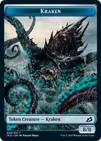 Kraken // Elemental (010) Double-sided Token [Commander 2020] | Arkham Games and Comics