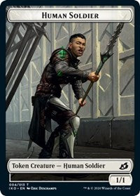 Human Soldier (004) // Zombie Double-sided Token [Commander 2020] | Arkham Games and Comics