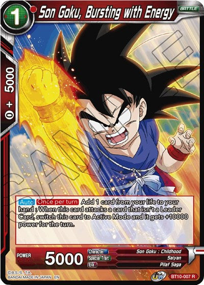 Son Goku, Bursting with Energy [BT10-007] | Arkham Games and Comics