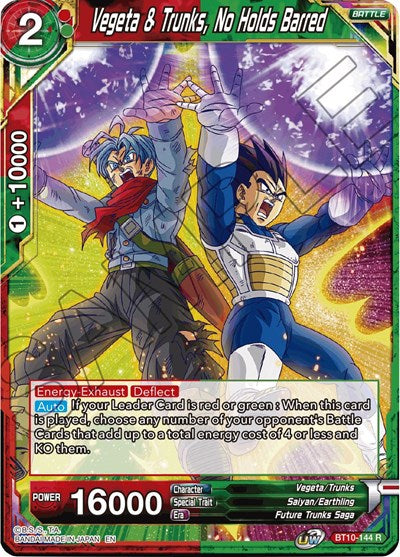 Vegeta & Trunks, No Holds Barred [BT10-144] | Arkham Games and Comics