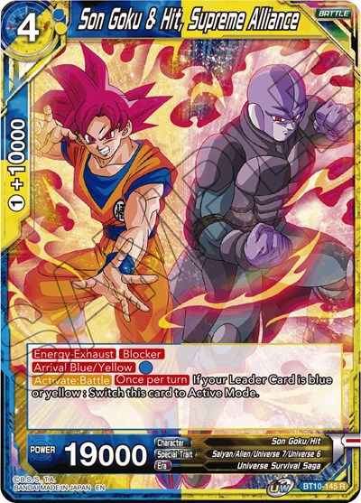 Son Goku & Hit, Supreme Alliance [BT10-145] | Arkham Games and Comics