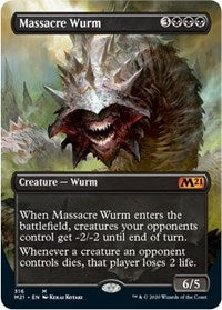 Massacre Wurm (Alternate Art) [Core Set 2021] | Arkham Games and Comics