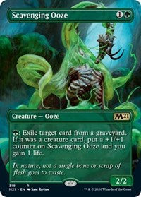 Scavenging Ooze (Alternate Art) [Core Set 2021] | Arkham Games and Comics