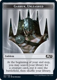 Emblem - Garruk, Unleashed [Core Set 2021] | Arkham Games and Comics