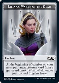 Emblem - Liliana, Waker of the Dead [Core Set 2021] | Arkham Games and Comics