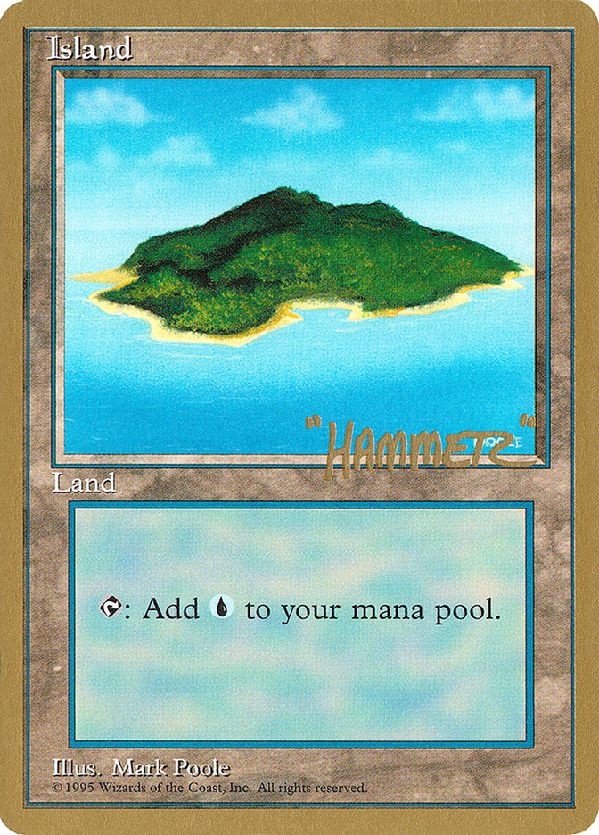 Island (shr367) (Shawn "Hammer" Regnier) [Pro Tour Collector Set] | Arkham Games and Comics