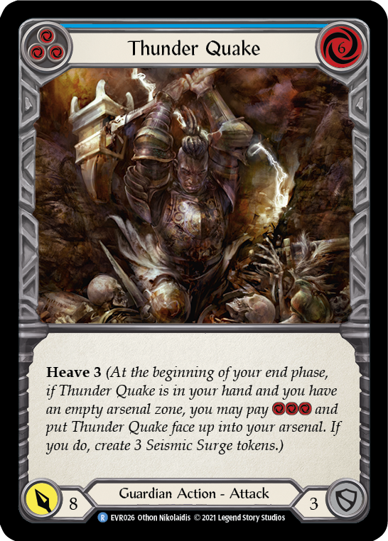 Thunder Quake (Blue) [EVR026] (Everfest)  1st Edition Normal | Arkham Games and Comics