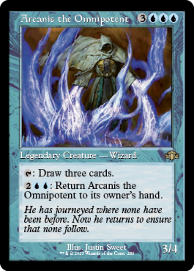 Arcanis the Omnipotent (Retro) [Dominaria Remastered] | Arkham Games and Comics