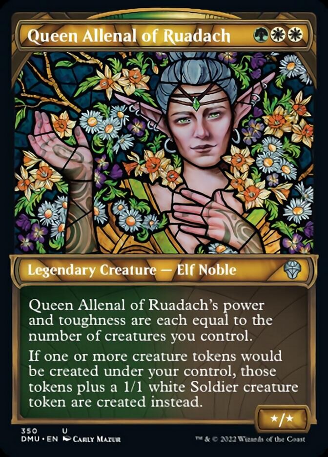 Queen Allenal of Ruadach (Showcase Textured) [Dominaria United] | Arkham Games and Comics