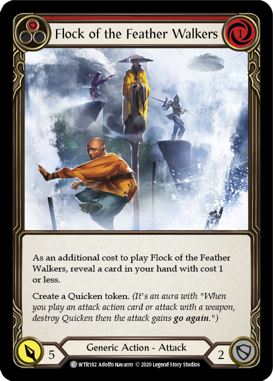 Flock of the Feather Walkers (Red) [U-WTR182] (Welcome to Rathe Unlimited)  Unlimited Rainbow Foil | Arkham Games and Comics