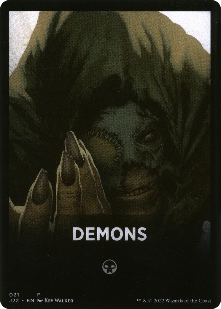 Demons Theme Card [Jumpstart 2022 Front Cards] | Arkham Games and Comics