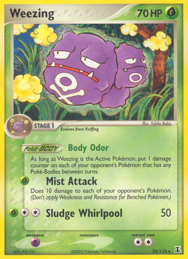 Weezing (33/113) [EX: Delta Species] | Arkham Games and Comics