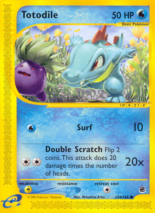 Totodile (134/165) [Expedition: Base Set] | Arkham Games and Comics