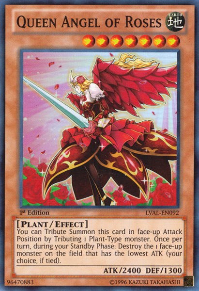 Queen Angel of Roses [LVAL-EN092] Super Rare | Arkham Games and Comics