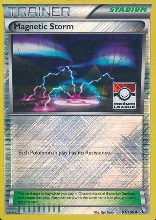 Magnetic Storm (91/106) (League Promo) [XY: Flashfire] | Arkham Games and Comics