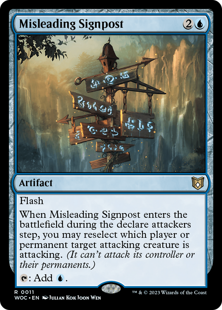 Misleading Signpost [Wilds of Eldraine Commander] | Arkham Games and Comics