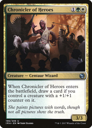 Chronicler of Heroes [Iconic Masters] | Arkham Games and Comics