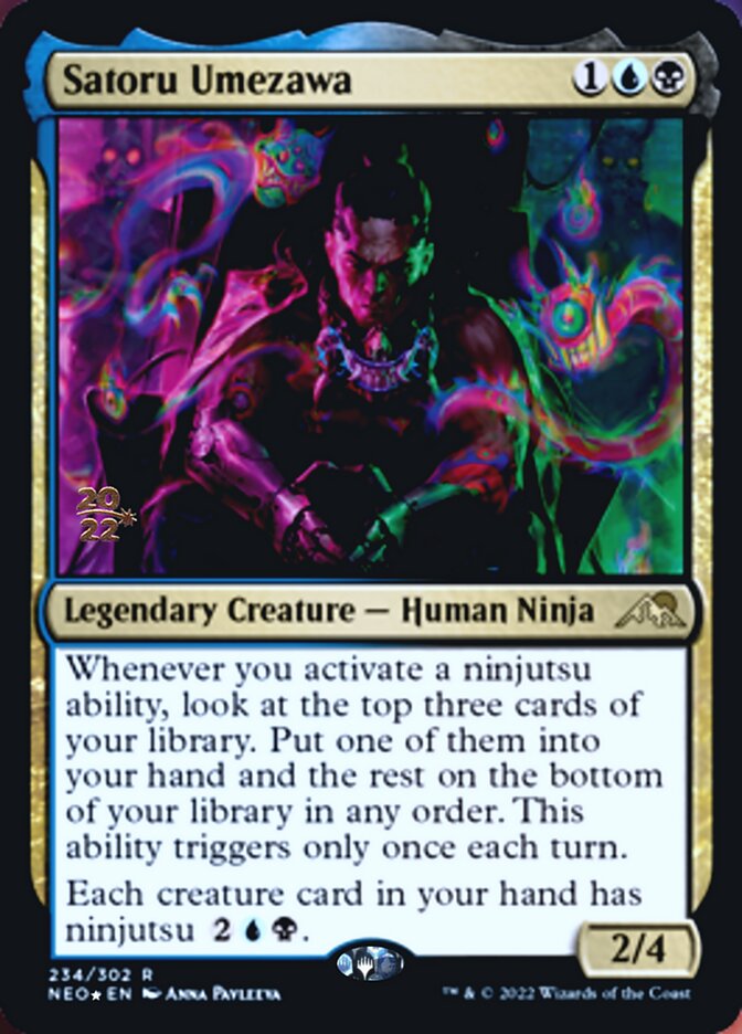 Satoru Umezawa [Kamigawa: Neon Dynasty Prerelease Promos] | Arkham Games and Comics