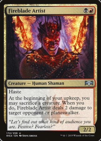Fireblade Artist [Ravnica Allegiance] | Arkham Games and Comics