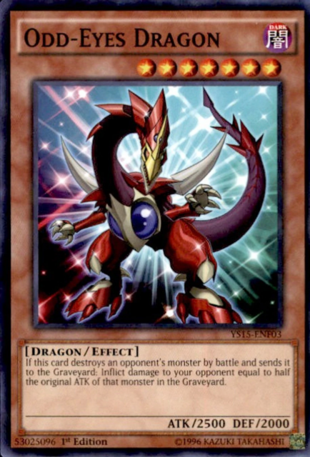 Odd-Eyes Dragon [YS15-ENF03] Shatterfoil Rare | Arkham Games and Comics