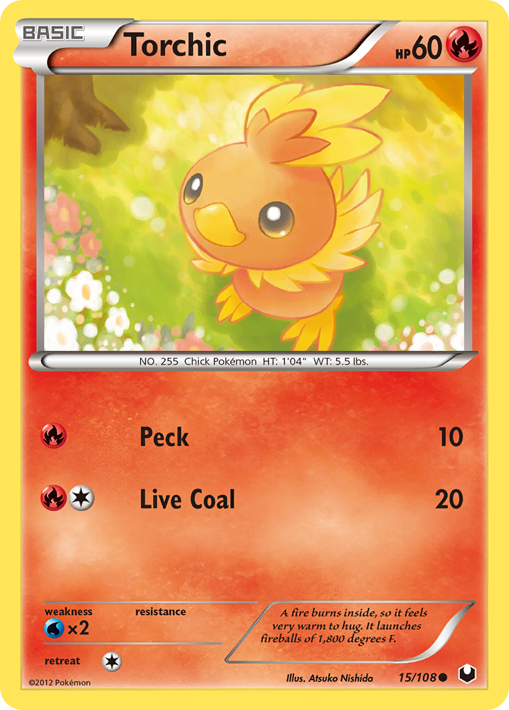 Torchic (15/108) [Black & White: Dark Explorers] | Arkham Games and Comics