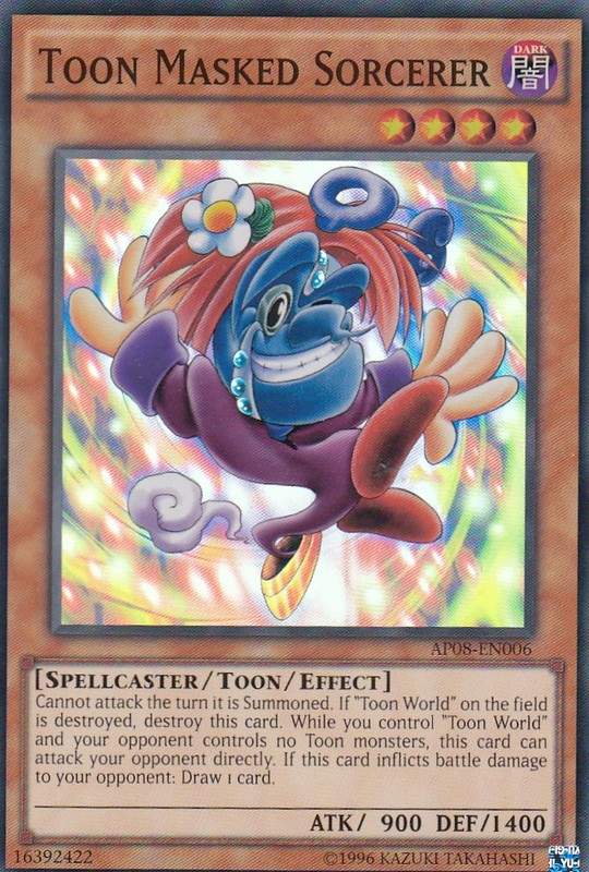 Toon Masked Sorcerer [AP08-EN006] Super Rare | Arkham Games and Comics