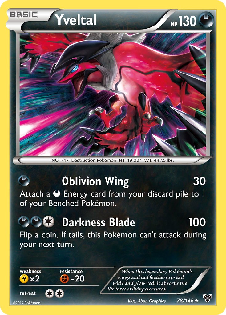 Yveltal (78/146) (Theme Deck Exclusive) [XY: Base Set] | Arkham Games and Comics